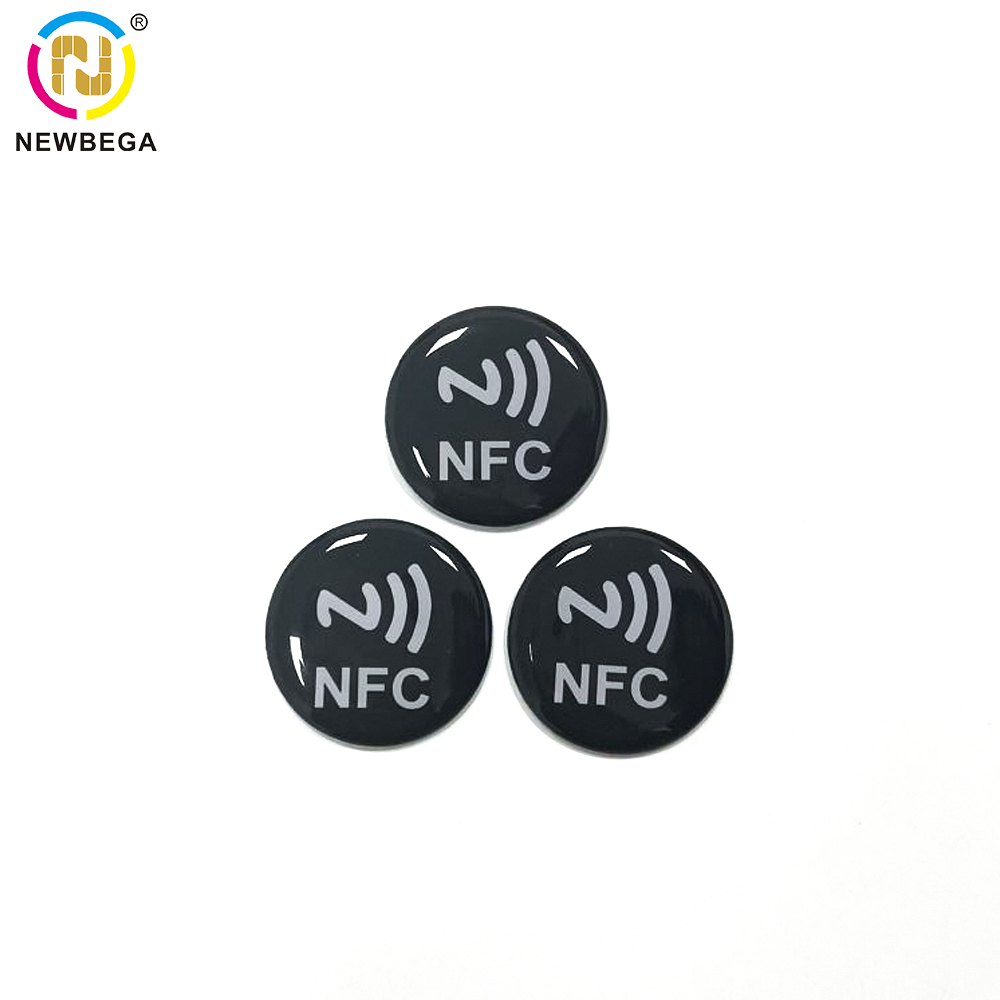 Nfc Tag Programmable - 13.56Mhz Black NFC 216 Epoxy Card