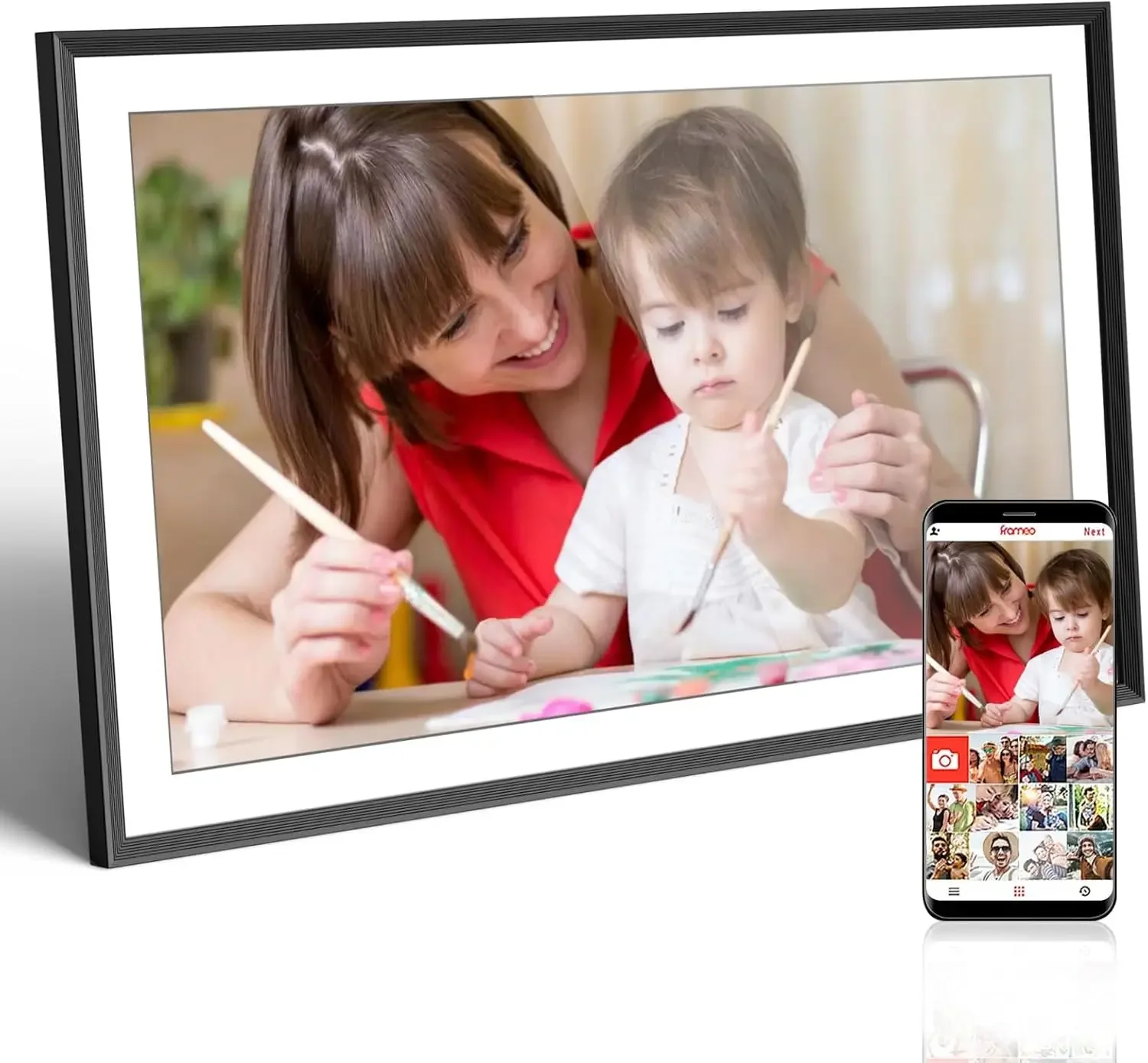 Digital Photo Frame Wifi - Frameo Digital Picture Frame 15.6 Inch,