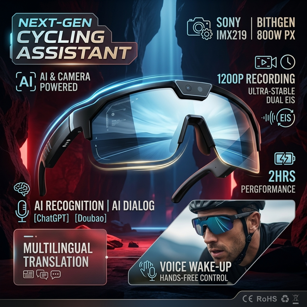 Smart Glasses Ar - 2026 New AI Sport Cycling Smart