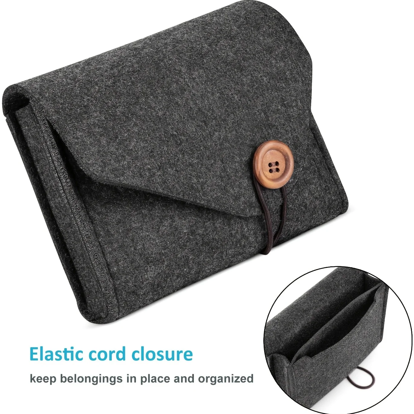 Electronics And Gadgets M - Portable Felt Electronics Accessories Organizer –