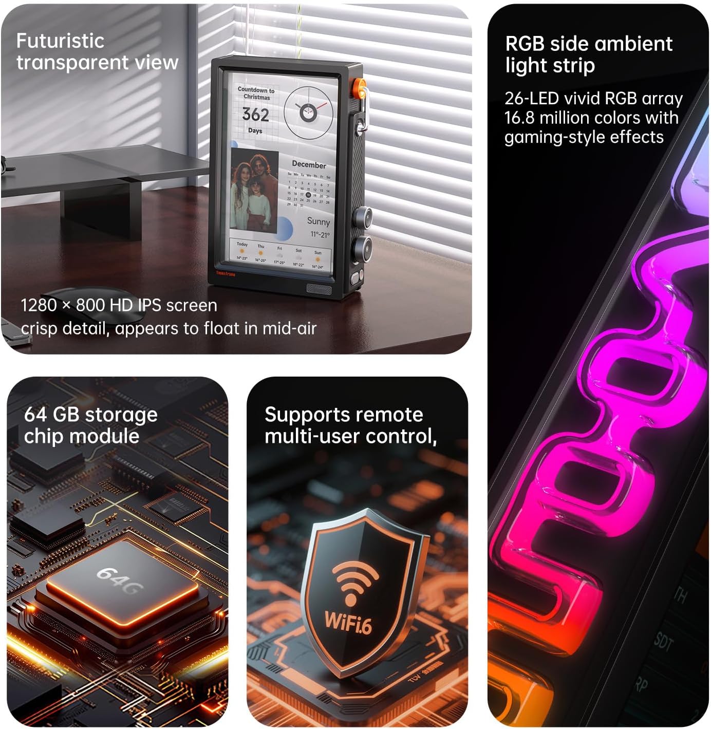 Digital Photo Frame Wifi - 【2026】Divoom Times Frame WiFi 10.1\