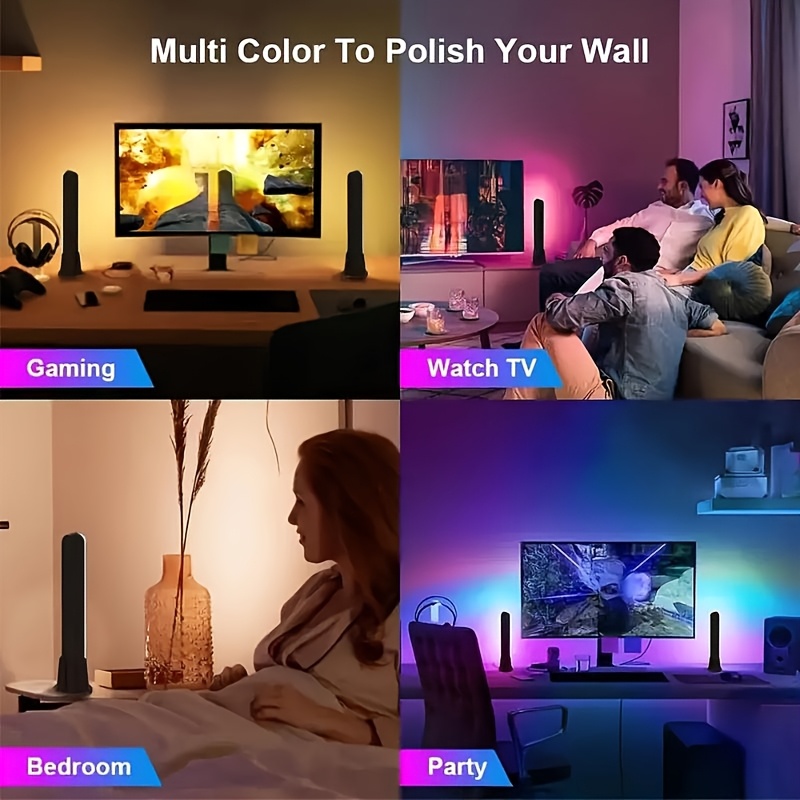 1pc Computer Desktop Decorativ - Rgb Desk Lamp Smart のレビューと価格