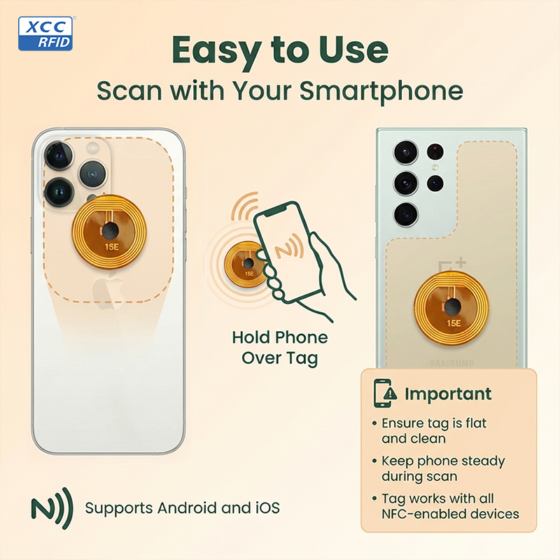 15mm NFC Chip Ntag213 Programm - Nfc Tag Programmable のレビューと価格