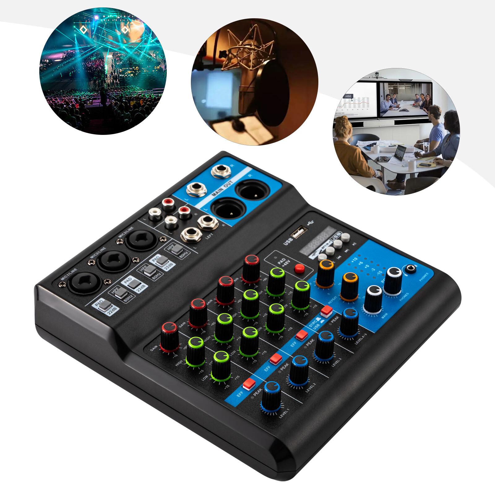 5-Channel Mixing Console Live  - Mini Electronics Gadgets のレビューと価格
