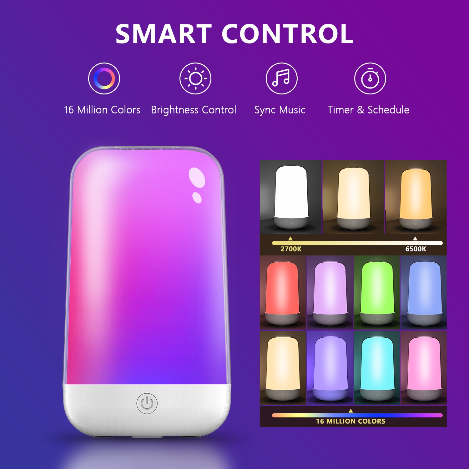 Smart Touch Table Lamp Works w - Rgb Desk Lamp Smart のレビューと価格