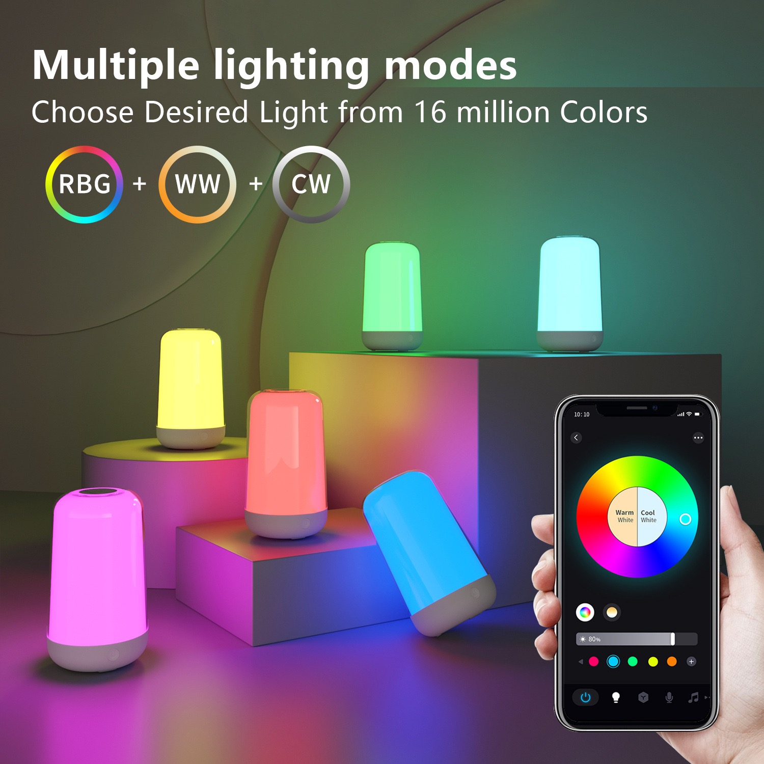 Smart Touch Table Lamp Works w - Rgb Desk Lamp Smart のレビューと価格