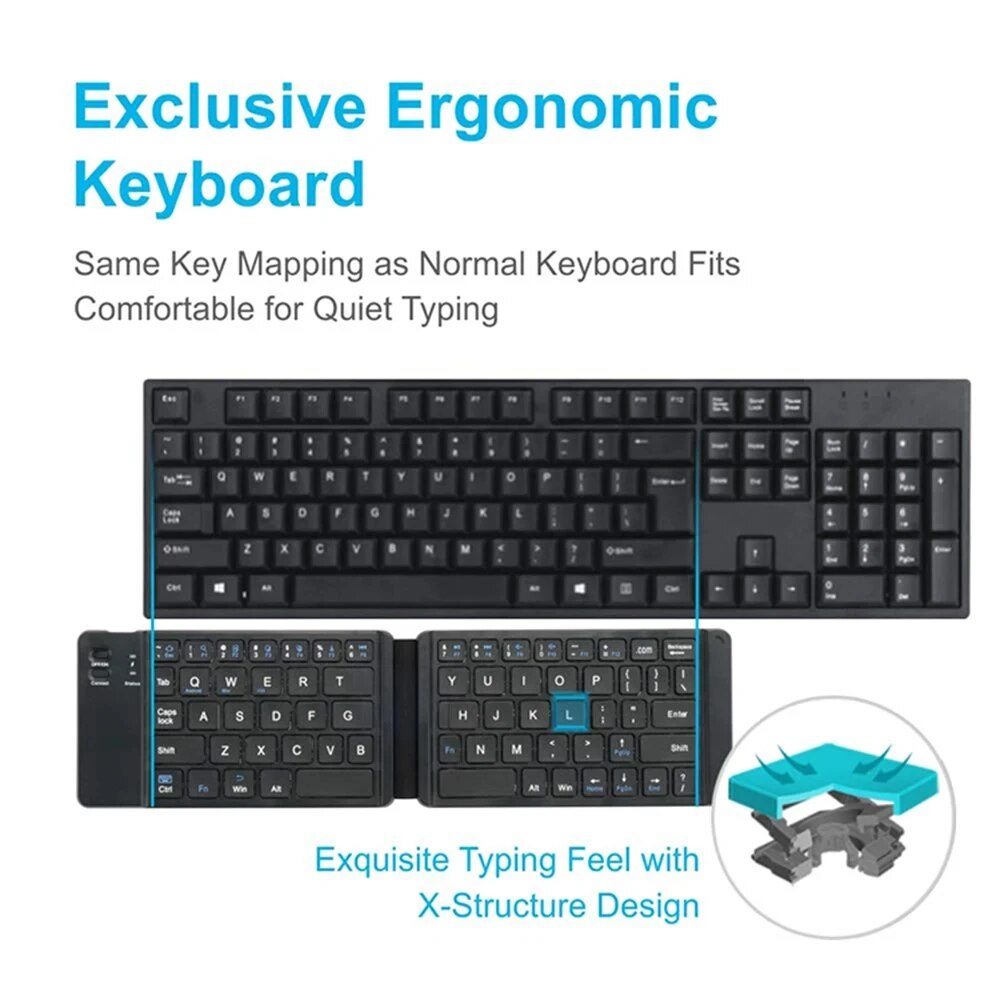 Folding Bluetooth Keyboard For - Wireless Keyboard Mini のレビューと価格