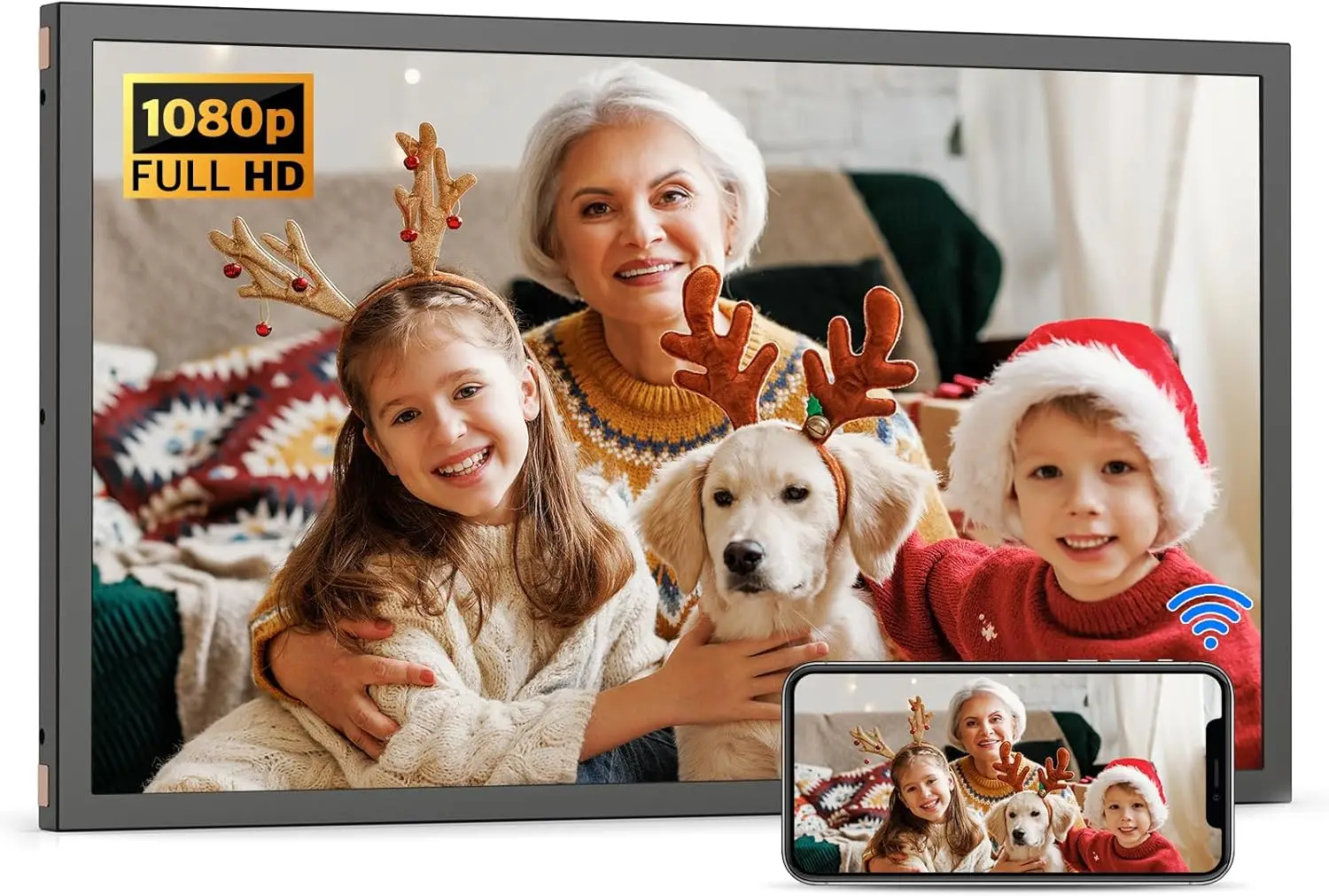 Large Digital Picture Frame 21 - Digital Photo Frame Wifi のレビューと価格