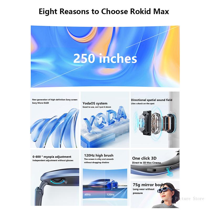 Rokid Max AR 3D Smart Glasses  - Smart Glasses Ar のレビューと価格