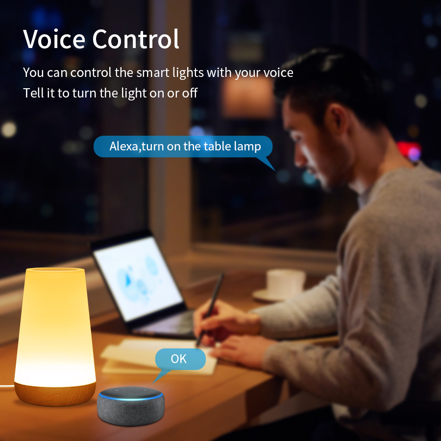 Tuya WiFi Smart Table Lamp Dim - Rgb Desk Lamp Smart のレビューと価格