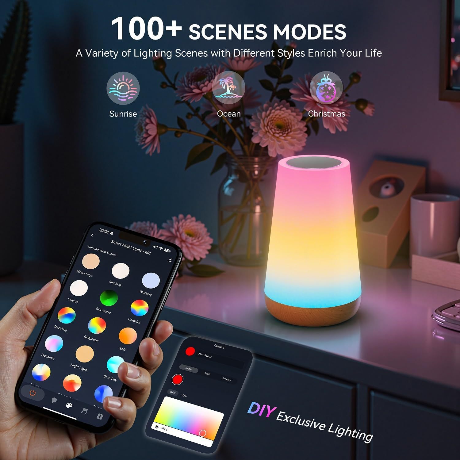 USB Rechargeable Tuya WiFi Sma - Rgb Desk Lamp Smart のレビューと価格