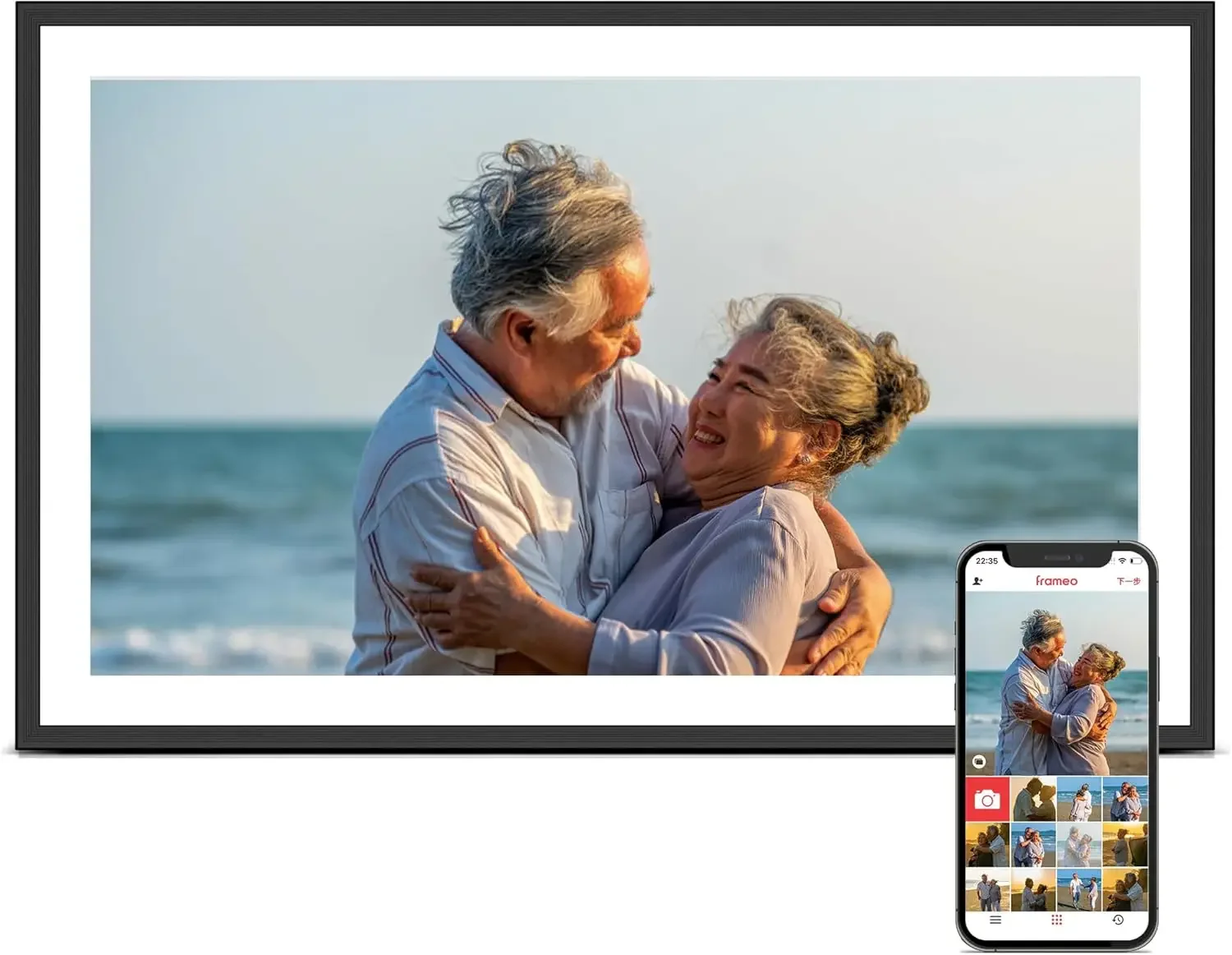 Digital Picture Frame, 15.6 In - Digital Photo Frame Wifi のレビューと価格