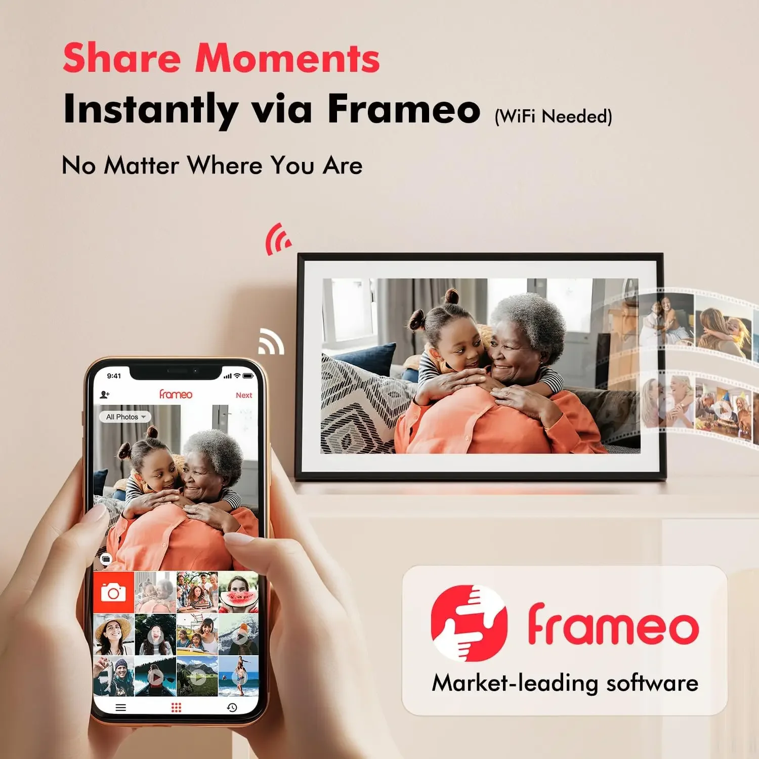 Digital Picture Frame, 15.6 In - Digital Photo Frame Wifi のレビューと価格