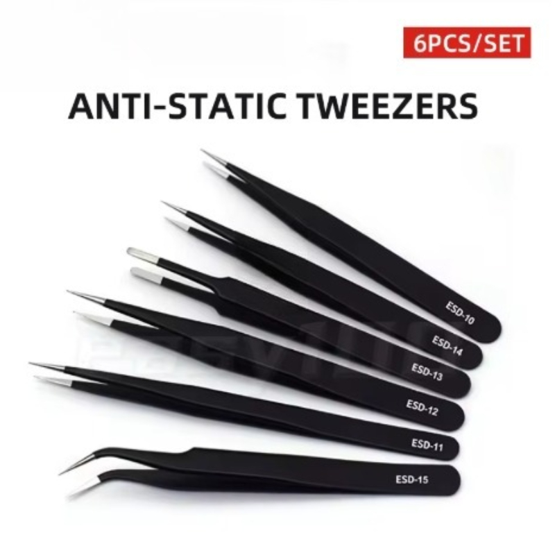6pcs Precision Tweezers Set ES - Electronics And Gadgets のレビューと価格