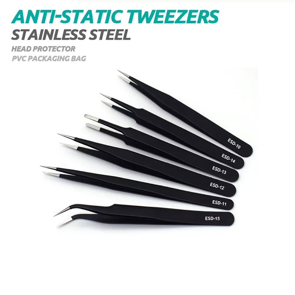 6pcs Precision Tweezers Set ES - Electronics And Gadgets のレビューと価格