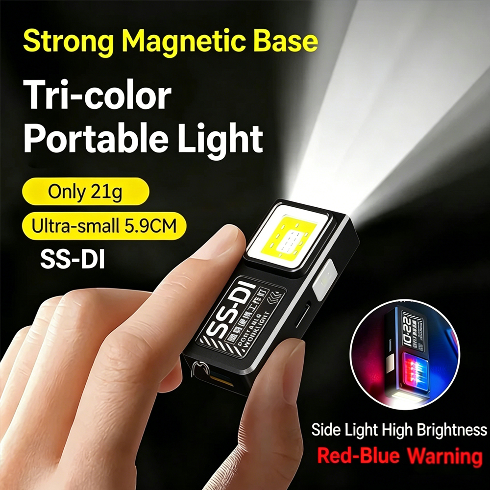 Mini COB LED Flashlight USB C  - Mini Electronics Gadgets のレビューと価格