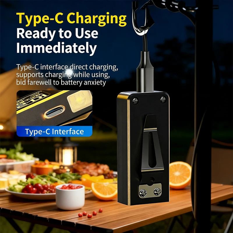 Mini COB LED Flashlight USB C  - Mini Electronics Gadgets のレビューと価格