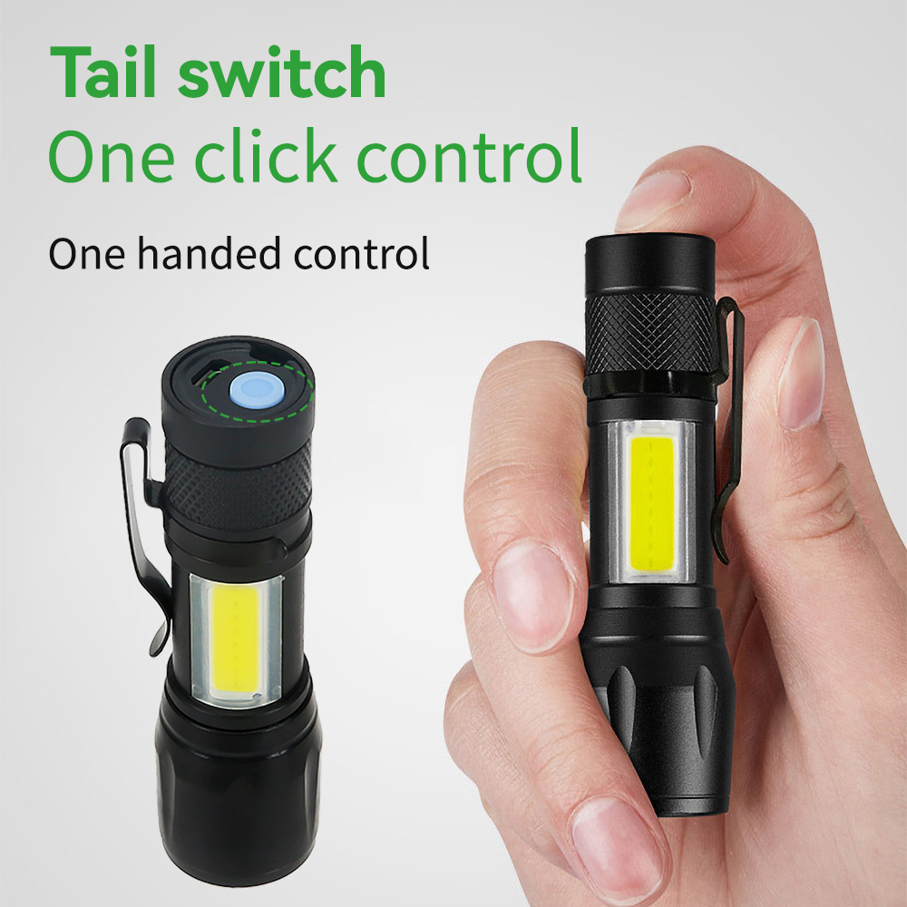 Mini LED Flashlight COB+XPE Po - Mini Electronics Gadgets のレビューと価格