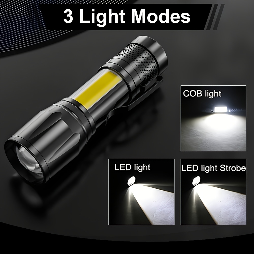 Mini LED Flashlight COB+XPE Po - Mini Electronics Gadgets のレビューと価格