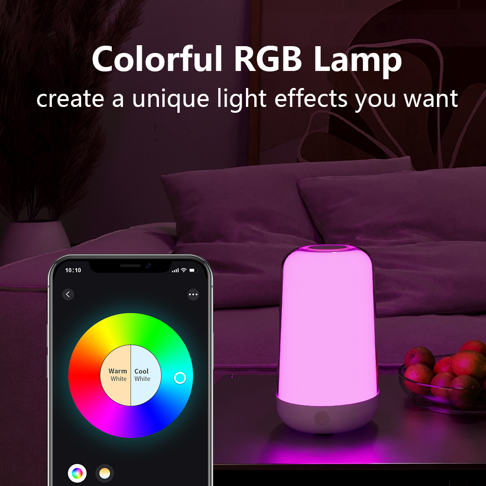 Smart Touch Bedside Table Lamp - Rgb Desk Lamp Smart のレビューと価格