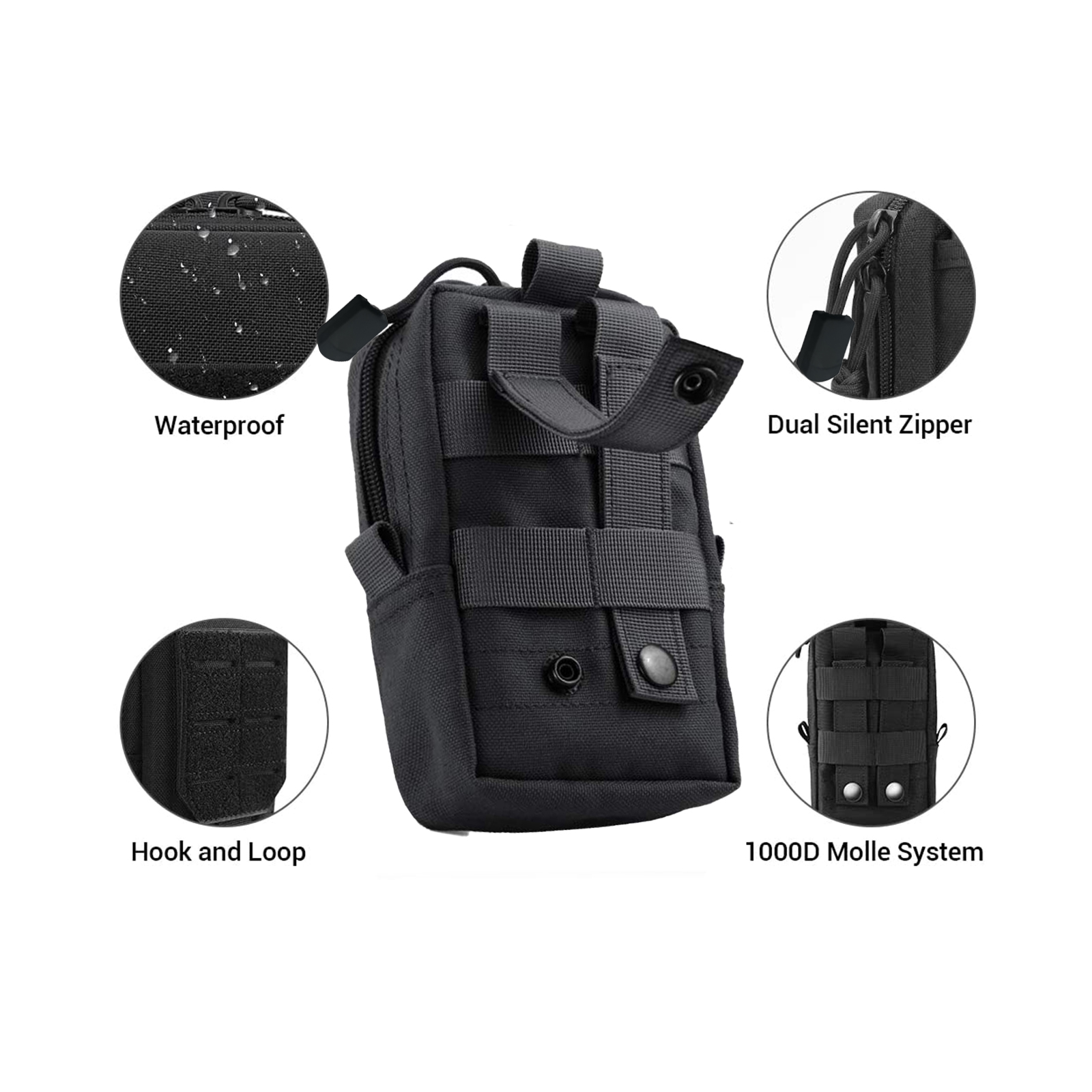 Tactical Molle Pouch Waist Bag - Electronics And Gadgets のレビューと価格