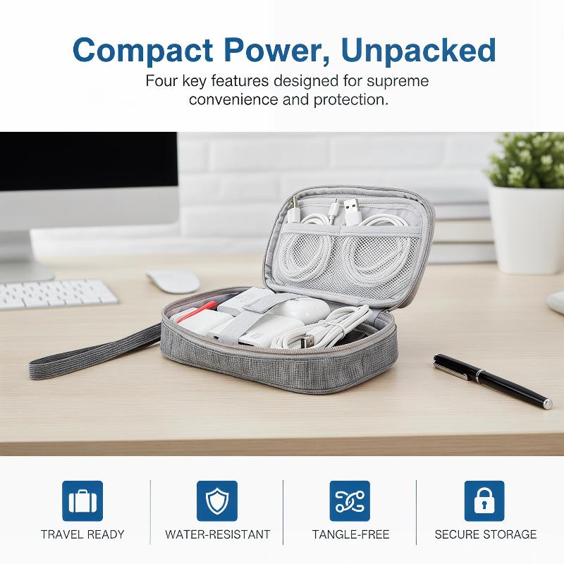 Double Layer Cable Storage Bag - Electronics Gadgets And Accessories のレビューと価格