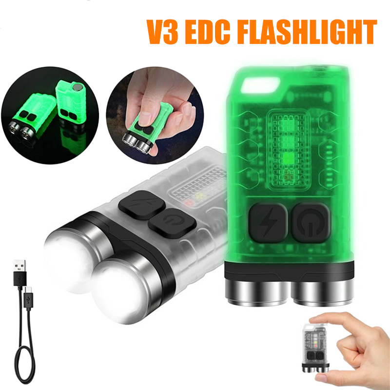 V3 EDC Flashlight Mini Keychai - Mini Electronics Gadgets のレビューと価格