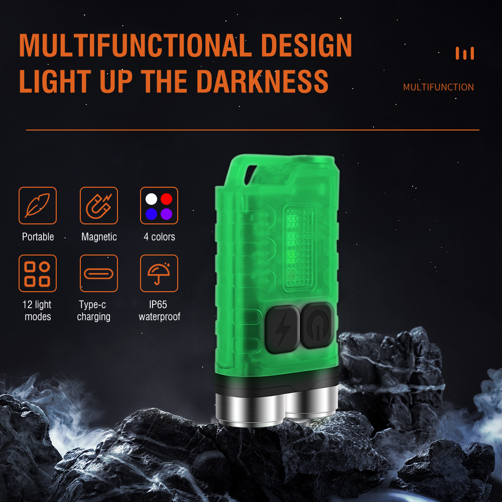 V3 EDC Flashlight Mini Keychai - Mini Electronics Gadgets のレビューと価格