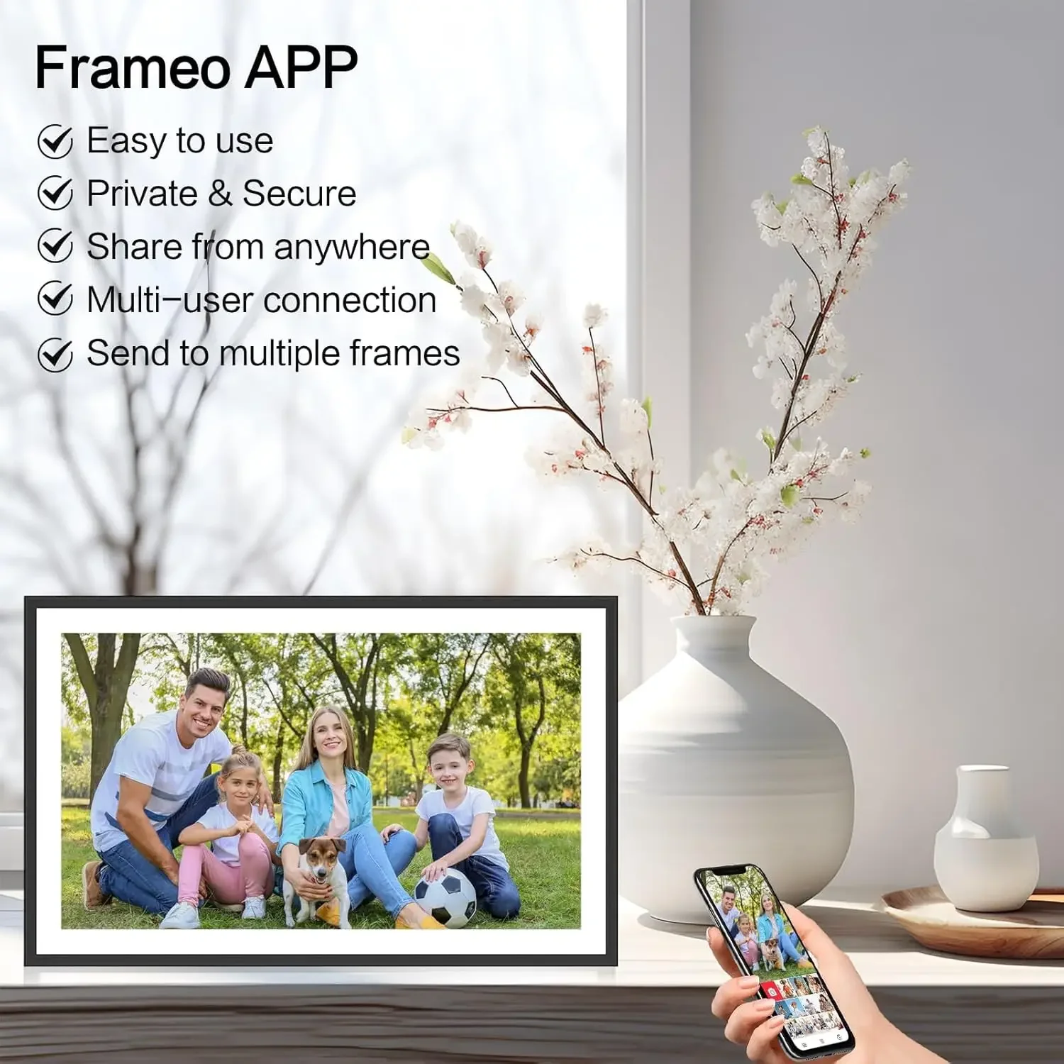 Frameo Digital Picture Frame 1 - Digital Photo Frame Wifi のレビューと価格