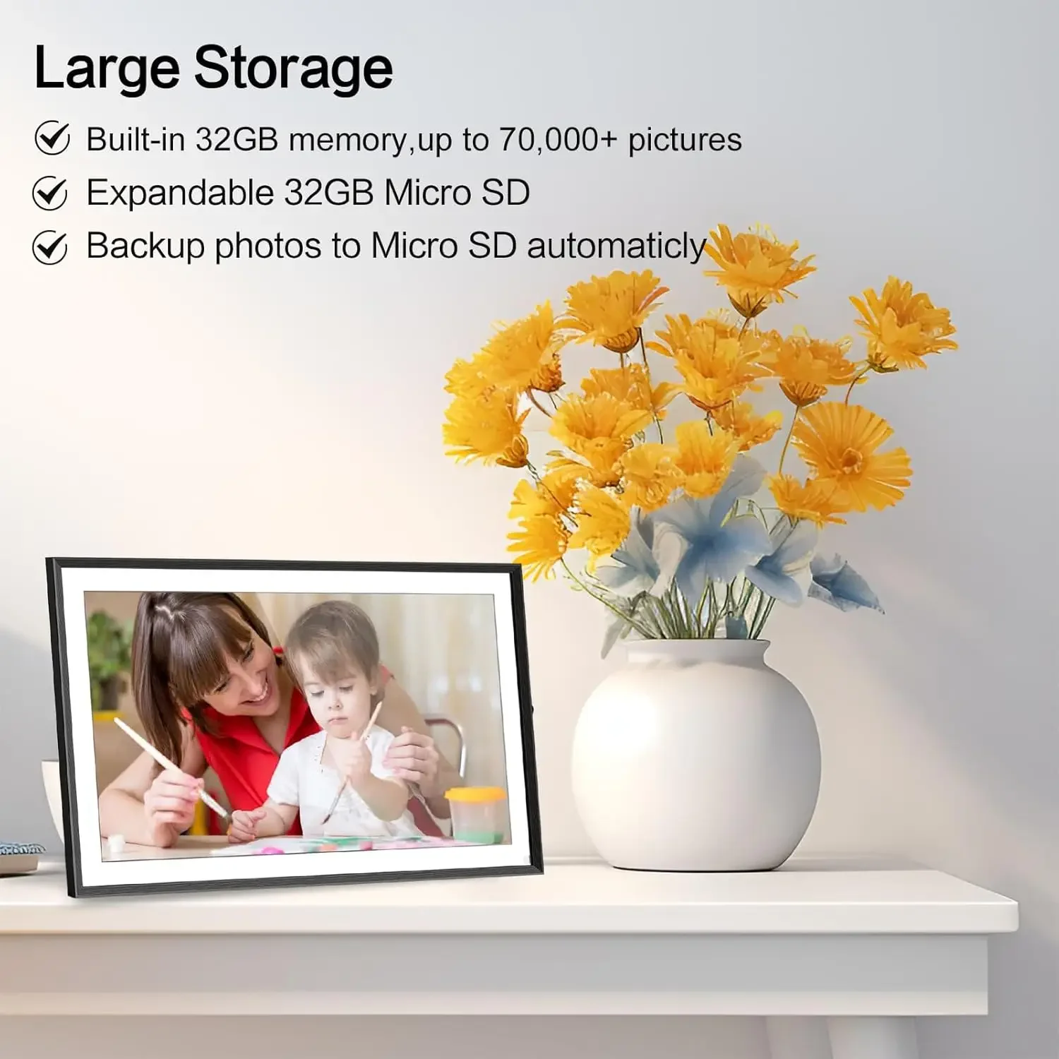Frameo Digital Picture Frame 1 - Digital Photo Frame Wifi のレビューと価格