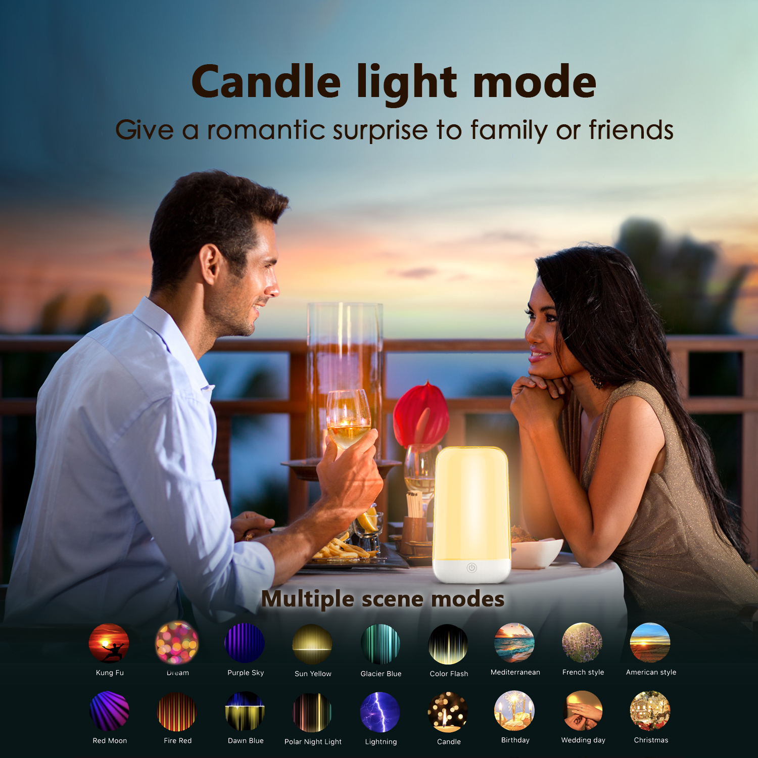 Smart Touch LED Night Light RG - Rgb Desk Lamp Smart のレビューと価格