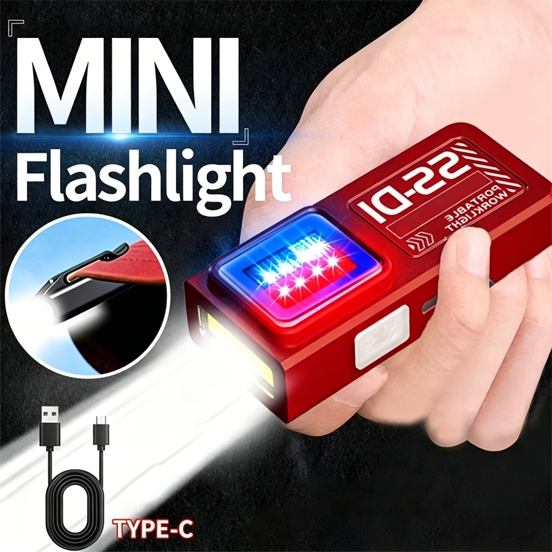 1/2PCS Mini COB LED Flashlight - Mini Electronics Gadgets のレビューと価格