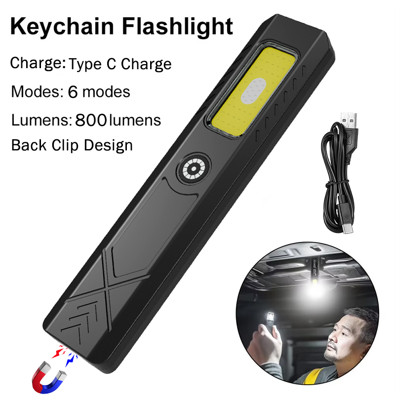 LED Hat Clip Flashlight USB-C  - Mini Electronics Gadgets のレビューと価格