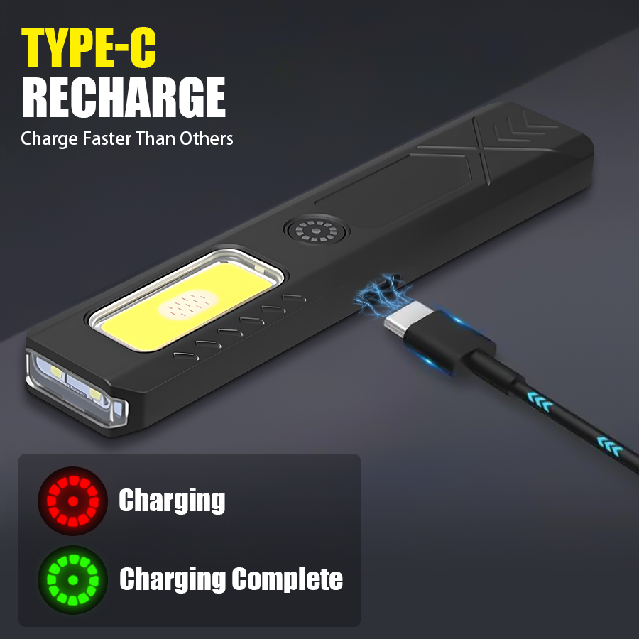 LED Hat Clip Flashlight USB-C  - Mini Electronics Gadgets のレビューと価格