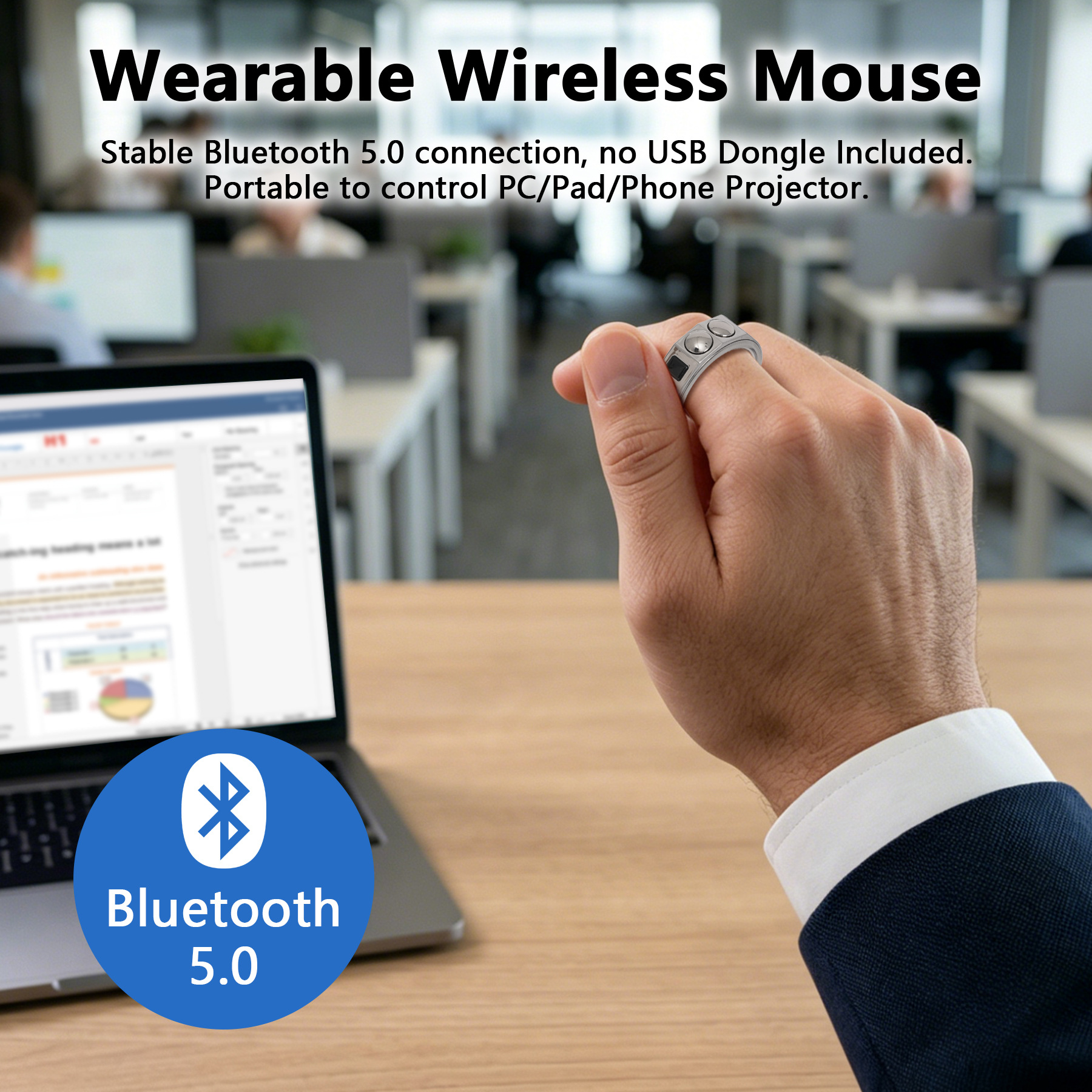 Smart mouse ring ring PPT demo - Smart Glasses Ar のレビューと価格