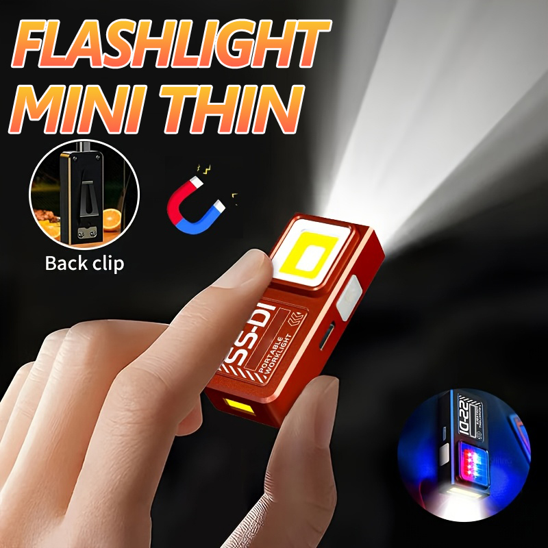 Mini COB LED Flashlight Rechar - Mini Electronics Gadgets のレビューと価格