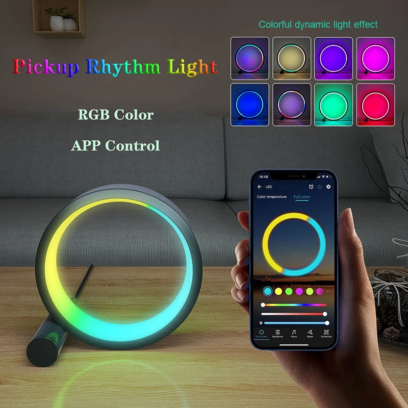 Smart WiFi RGB Music Rhythm Am - Rgb Desk Lamp Smart のレビューと価格
