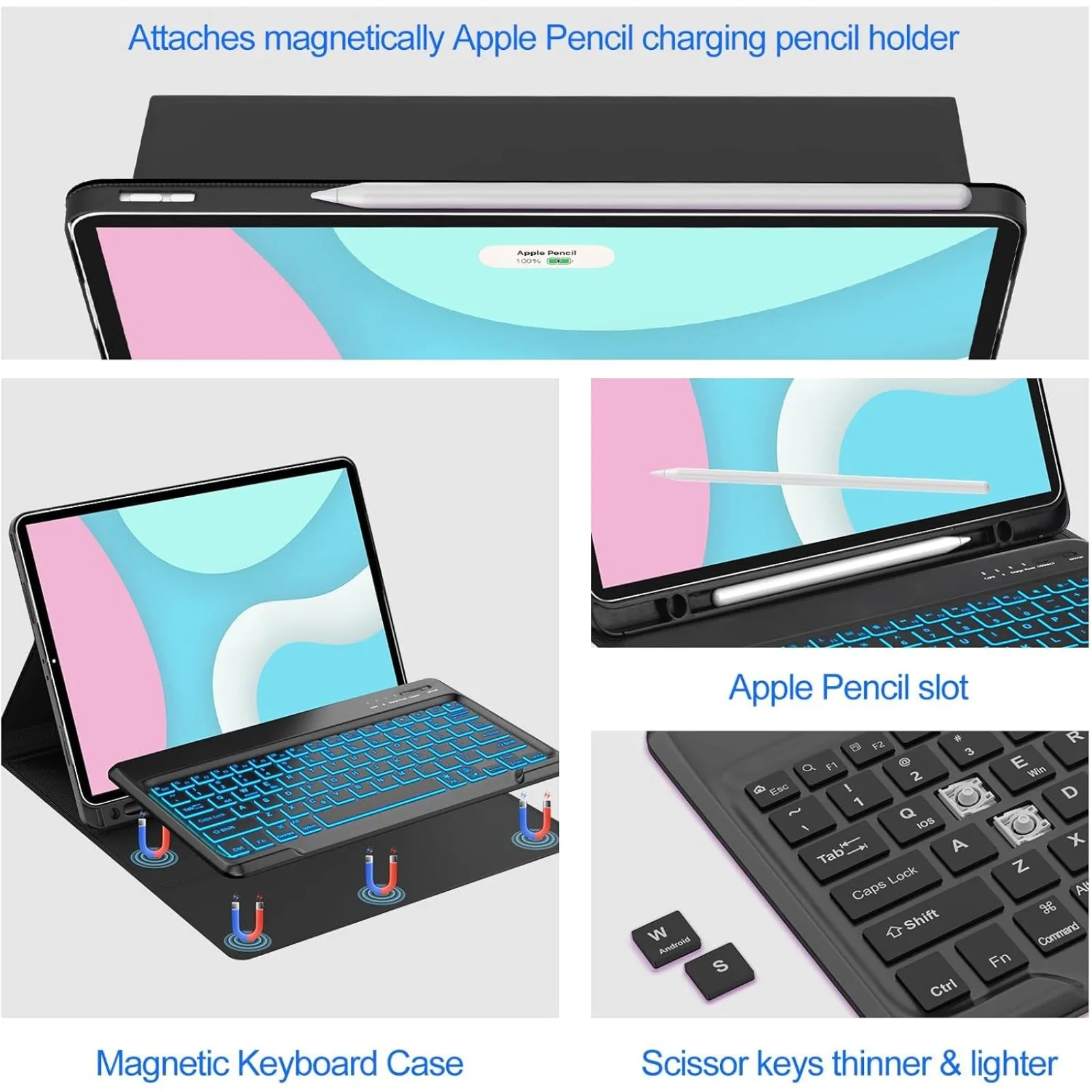 Keyboard Case & Mouse for iPad - Wireless Keyboard Mini のレビューと価格