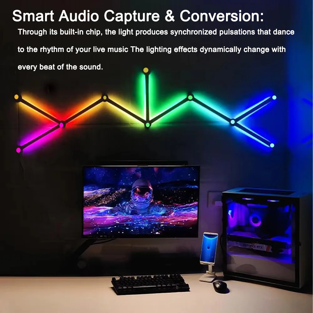 RGB Light Bar,Bluetooth APP Co - Rgb Desk Lamp Smart のレビューと価格
