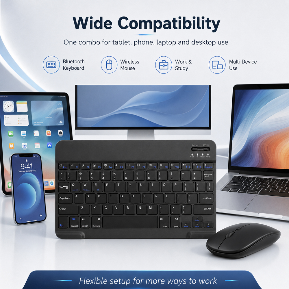 Bluetooth Wireless Keyboard Fo - Wireless Keyboard Mini のレビューと価格