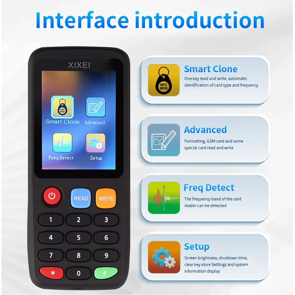 X7 Smart Card Reader RFID Key  - Nfc Tag Programmable のレビューと価格