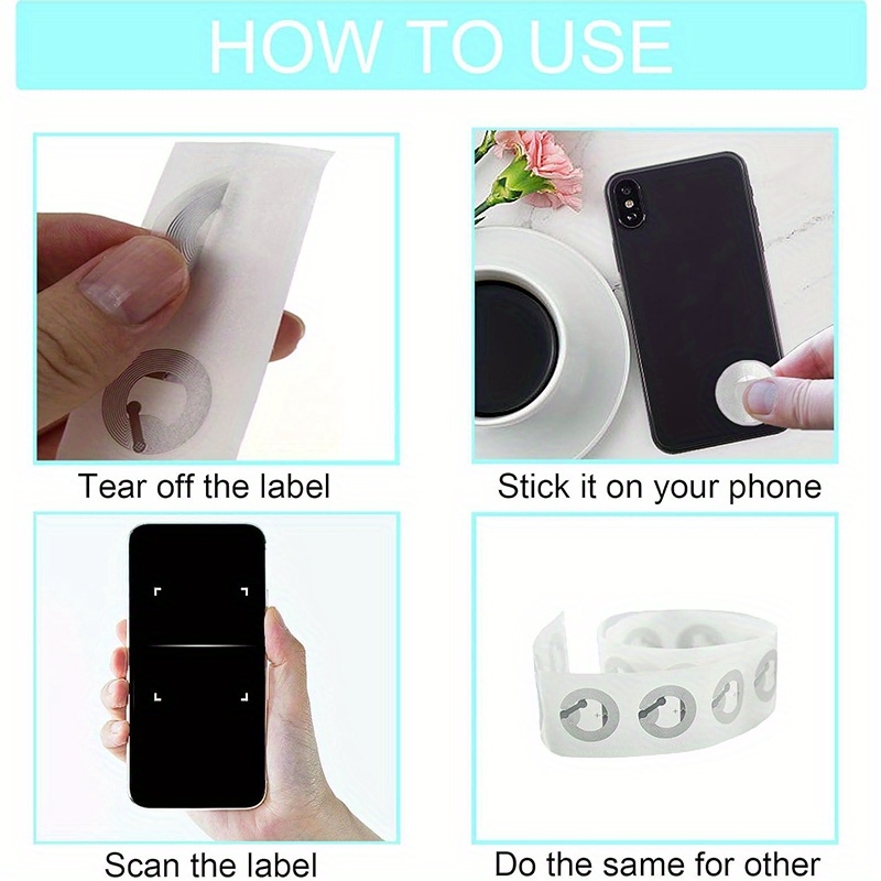 NTAG215 NFC Tags Stickers Orig - Nfc Tag Programmable のレビューと価格