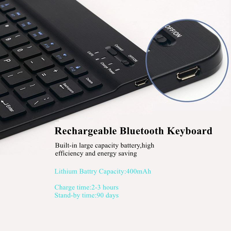 7 Colors RGB Bluetooth Keyboar - Wireless Keyboard Mini のレビューと価格