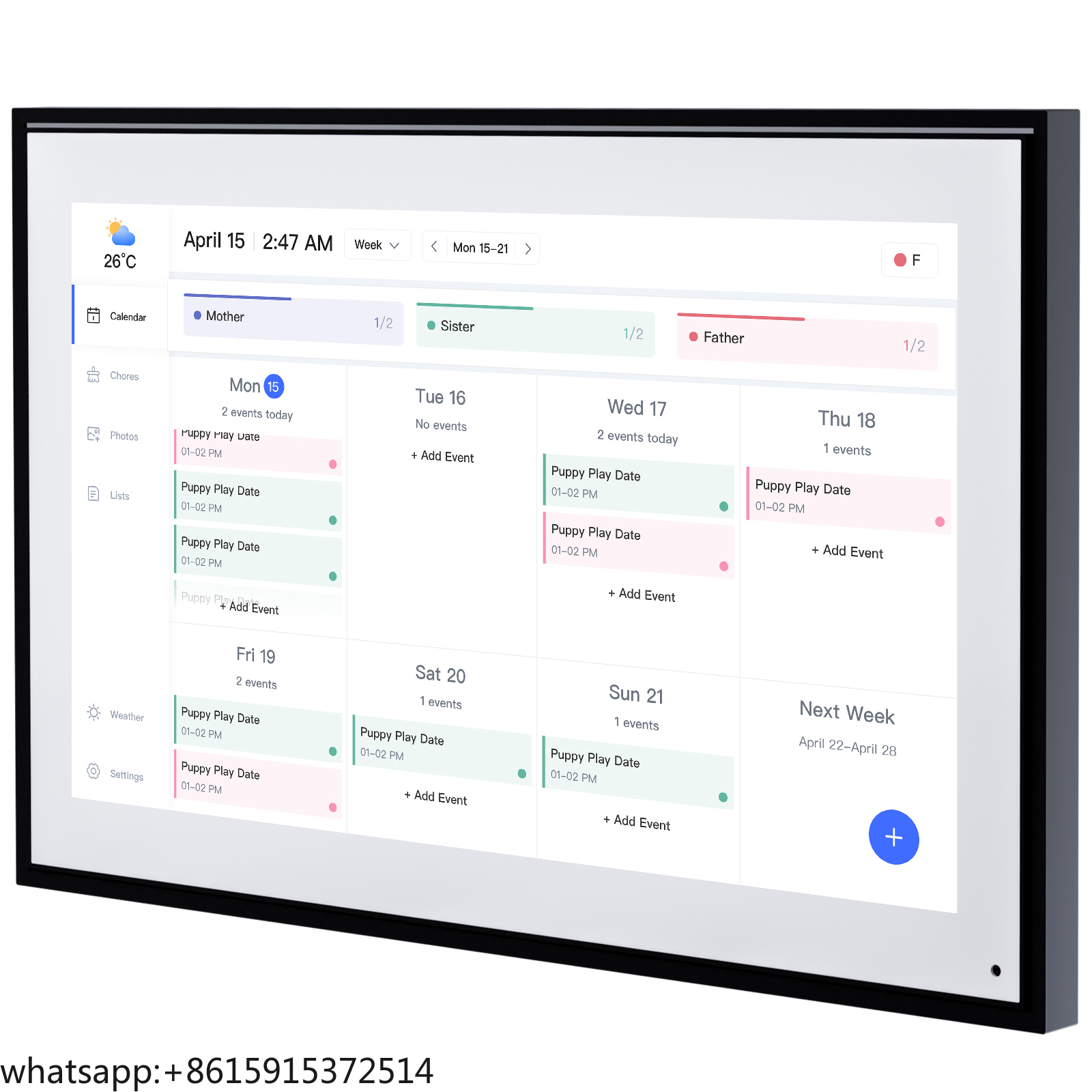 TCDSTARSmart Calendar Digital  - Digital Photo Frame Wifi のレビューと価格