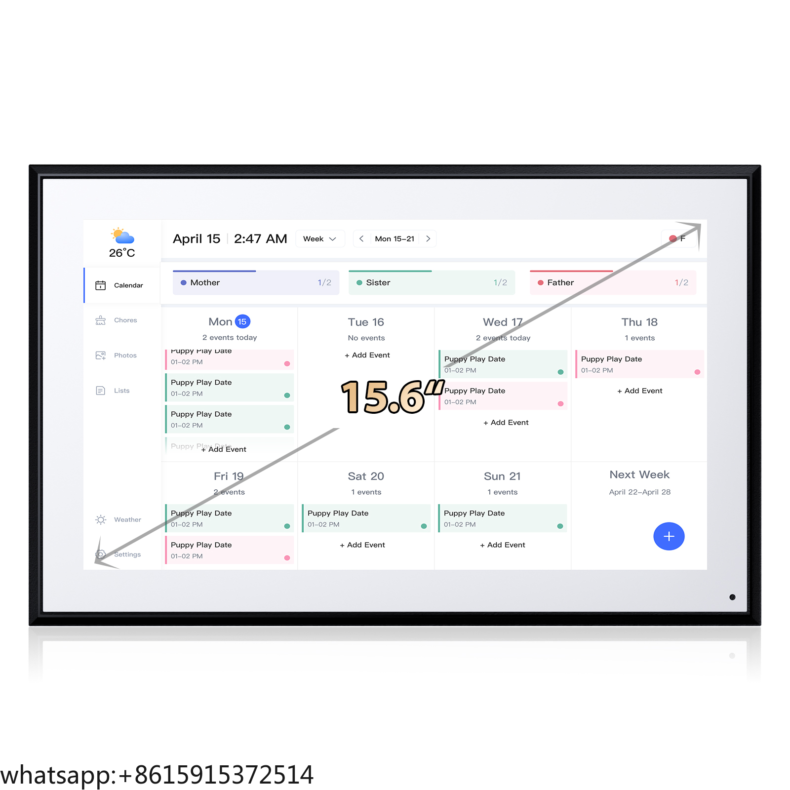 TCDSTARSmart Calendar Digital  - Digital Photo Frame Wifi のレビューと価格