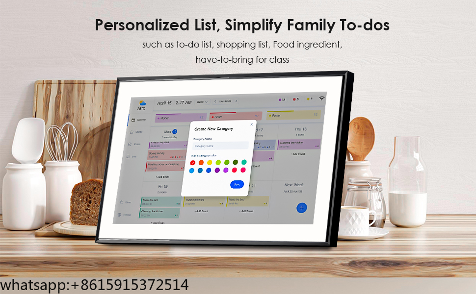 TCDSTARSmart Calendar Digital  - Digital Photo Frame Wifi のレビューと価格