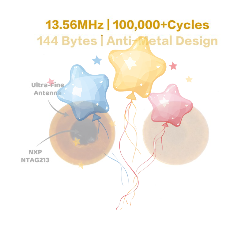 5/10Pcs 6MM   NTAG213 NFC Tags - Nfc Tag Programmable のレビューと価格